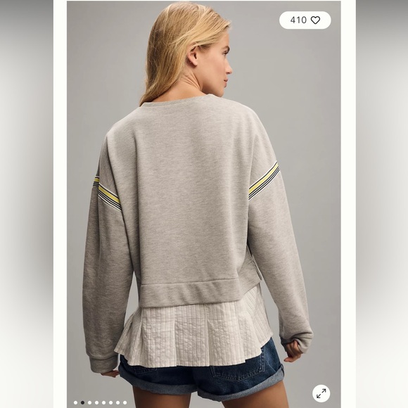 Maeve Stripe Tape Twofer Blouse - Picture 5 of 5